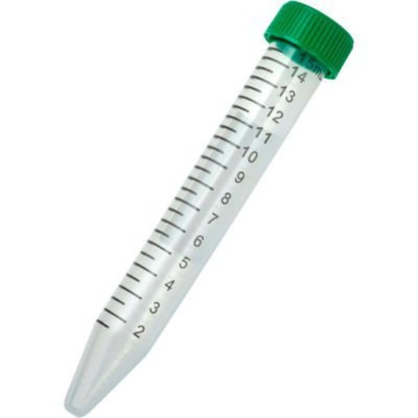 Celltreat CELLTREAT® 15ml Centrifuge Tube, Caps and Tubes Packed Separately, Non-Sterile, 500/Case 229452